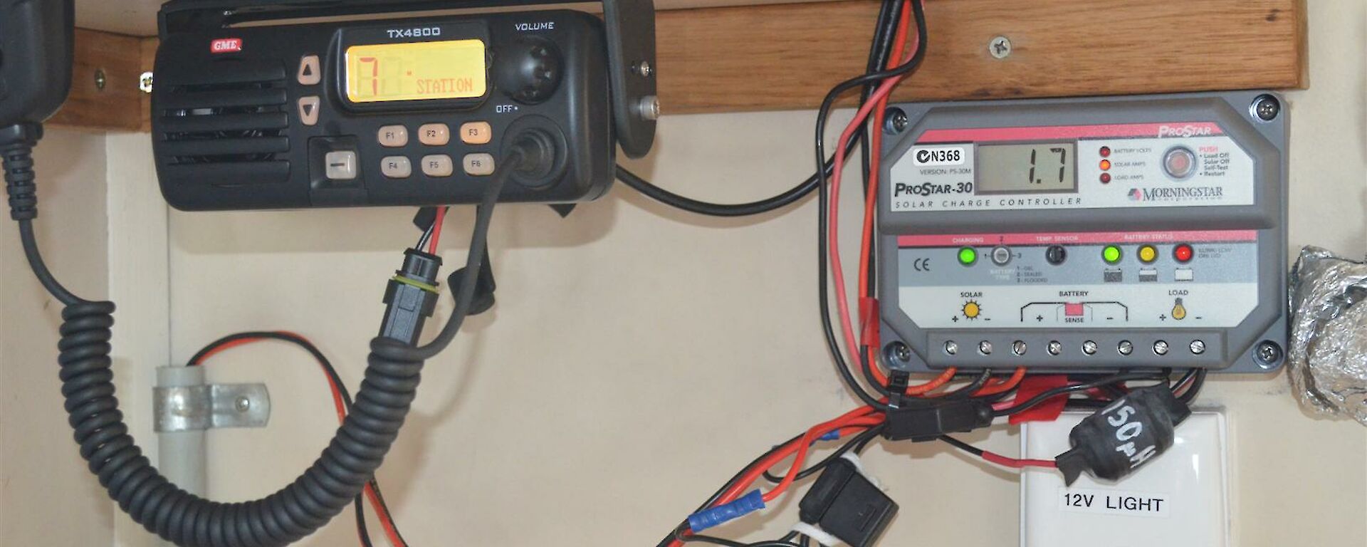 Old radio setup at Robbo’s Hut