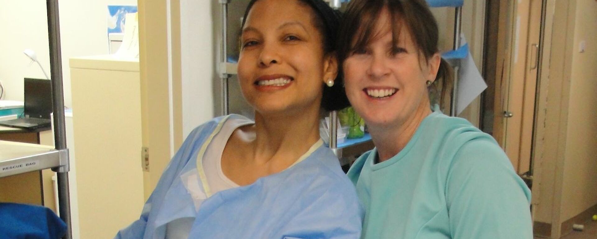 Sheri and Misty at Casey Clinic Party 2012