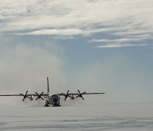 LC130 landing at CSLA