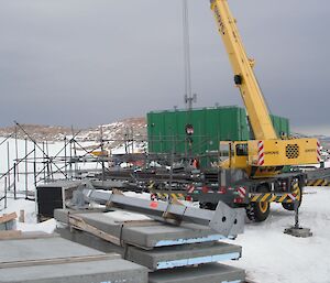 Working at heights on materials racks