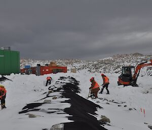 Starting work on the remediation project at Casey