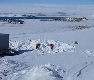 The lower PRB covered in snow