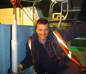 Jason in the Casey tankhouse