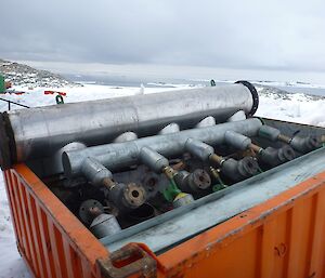 The old boilers in a quarter height to be RTA’d (returned to Australia)