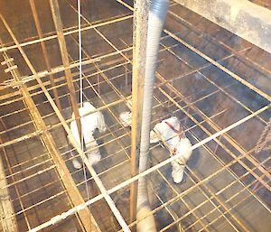 Brent, Cameron and Cliff hard at work in the water tank