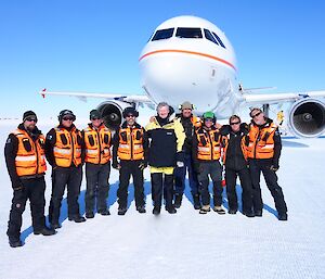 A group shot of the Ministerial visit