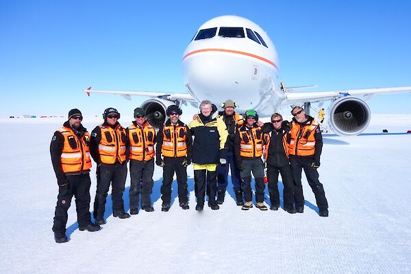 A group shot of the Ministerial visit