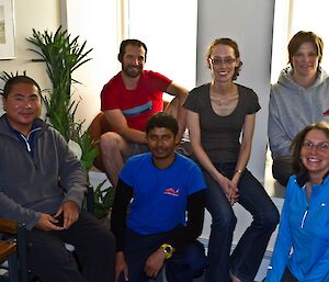 The meteorological staff at Casey station January 2013