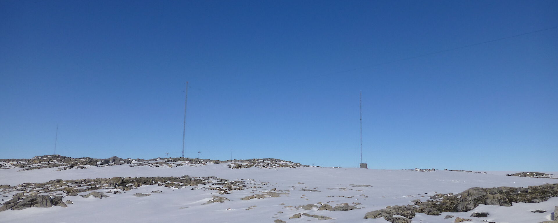 Casey receiver site with three tall mast