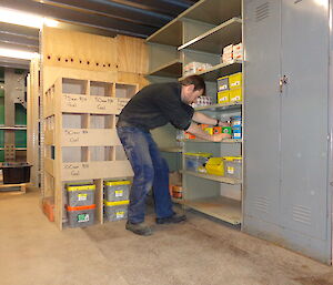 Aaron is now consolidating and placing everything into its new location