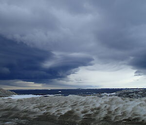 More dark low clouds over Casey