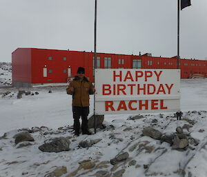 The first birthday wish is for Rachel