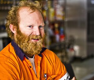 Portrait picture of Matty, with his big red beard