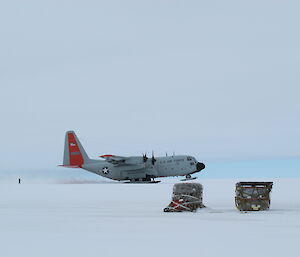 New York air-guard Hercules aircraft taxiing