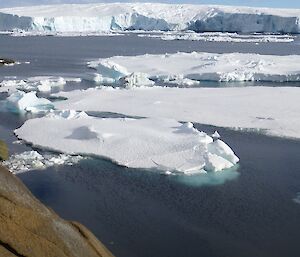 Eyres Bay with Vanderford Glacier in the background