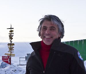 Allan standing in front of the greenstore