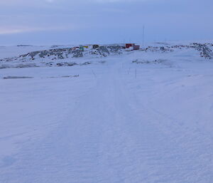 Snow covered terrain