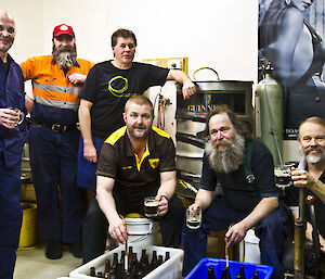 The Brew team in the brewery