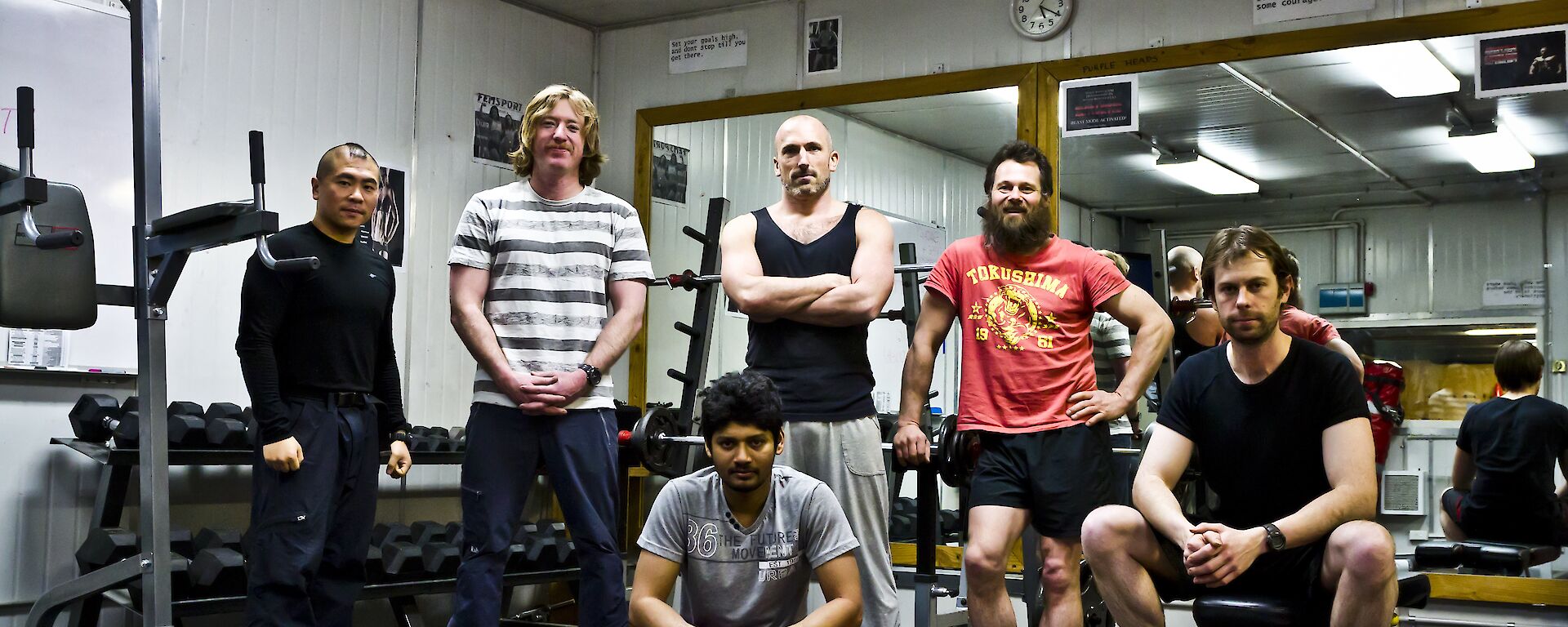 A group shot of the Swole group in the gym