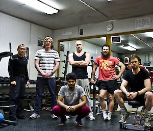 A group shot of the Swole group in the gym