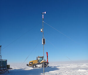 The AWS up and running with the Challenger in the background