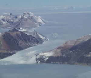 More mountainous glacier