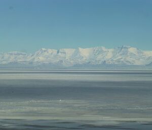 Icy snow covered ranges