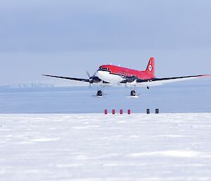 Basler on final approach