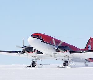 Basler landed on snowy ski way