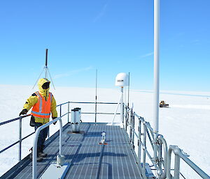 View from on top of the operations building