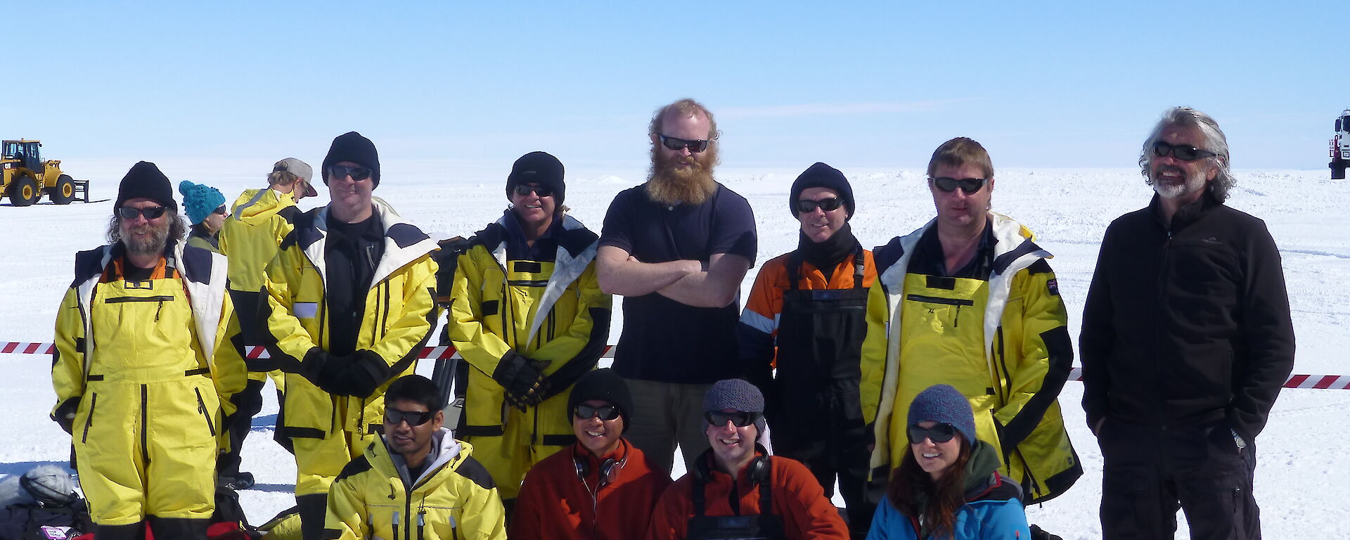 The second group of winterers awaiting departure