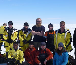 The second group of winterers awaiting departure