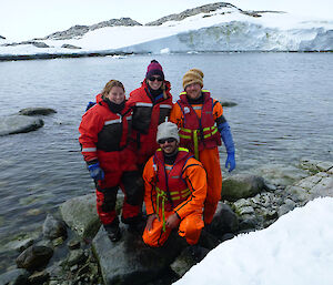 The Team — Trish, Fran, Kostas and James