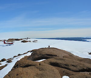 Arrival at Snyder rocks