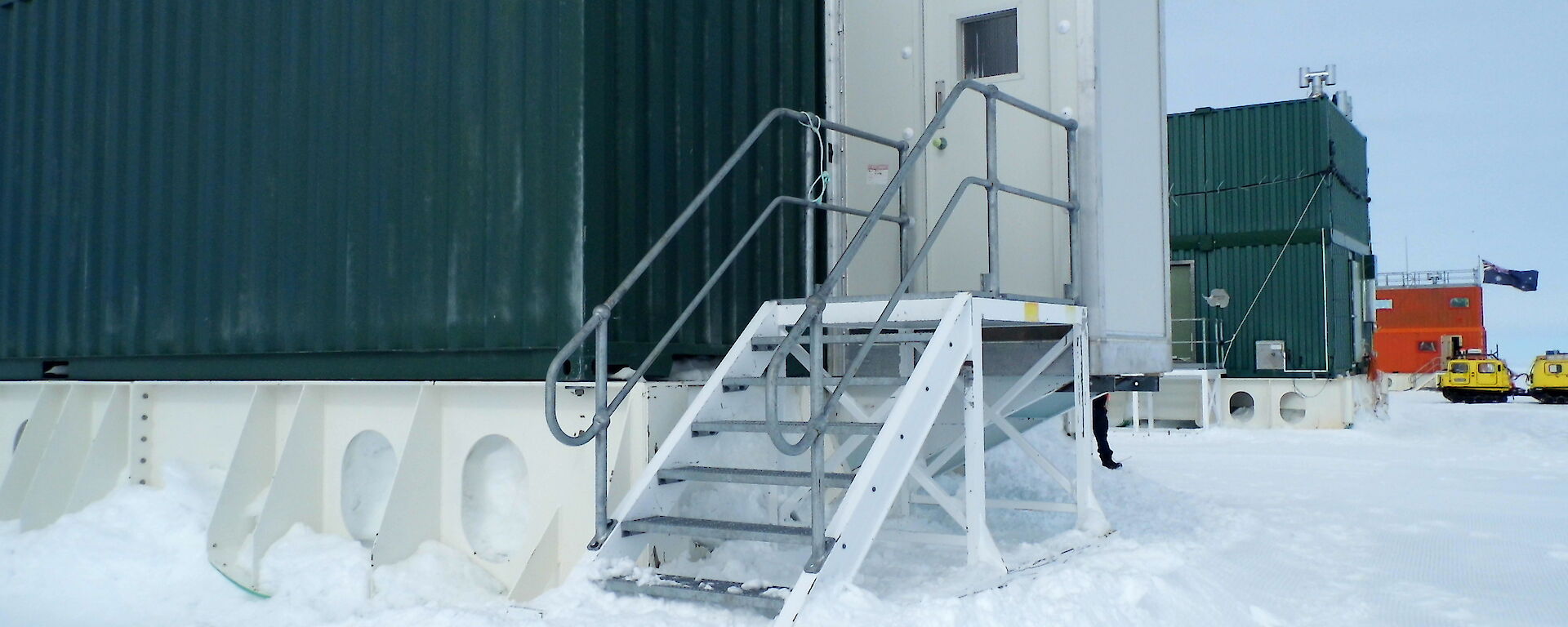 New cold porch installed on sleeping quarters building