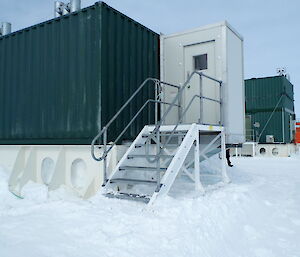 New cold porch installed on sleeping quarters building