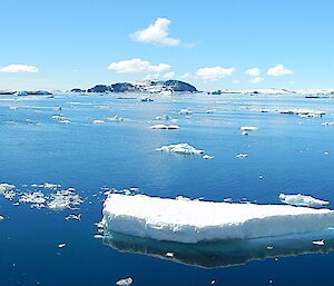 Panorama of landing site at Holl Island