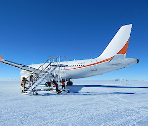 Moving the steps away from the plane at Wilkins