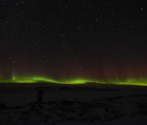 Aurora viewed from Wilkes Hilton, near Casey Station, Antarctica
