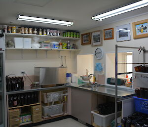 The post-renovation home brew room in Casey station, Antarctica