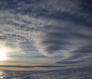 Cloud layers taken on the plateau above Casey