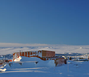 Station view in a winter sun at Casey