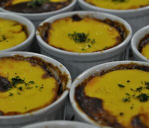 Chilean beef pie with cornmeal crust