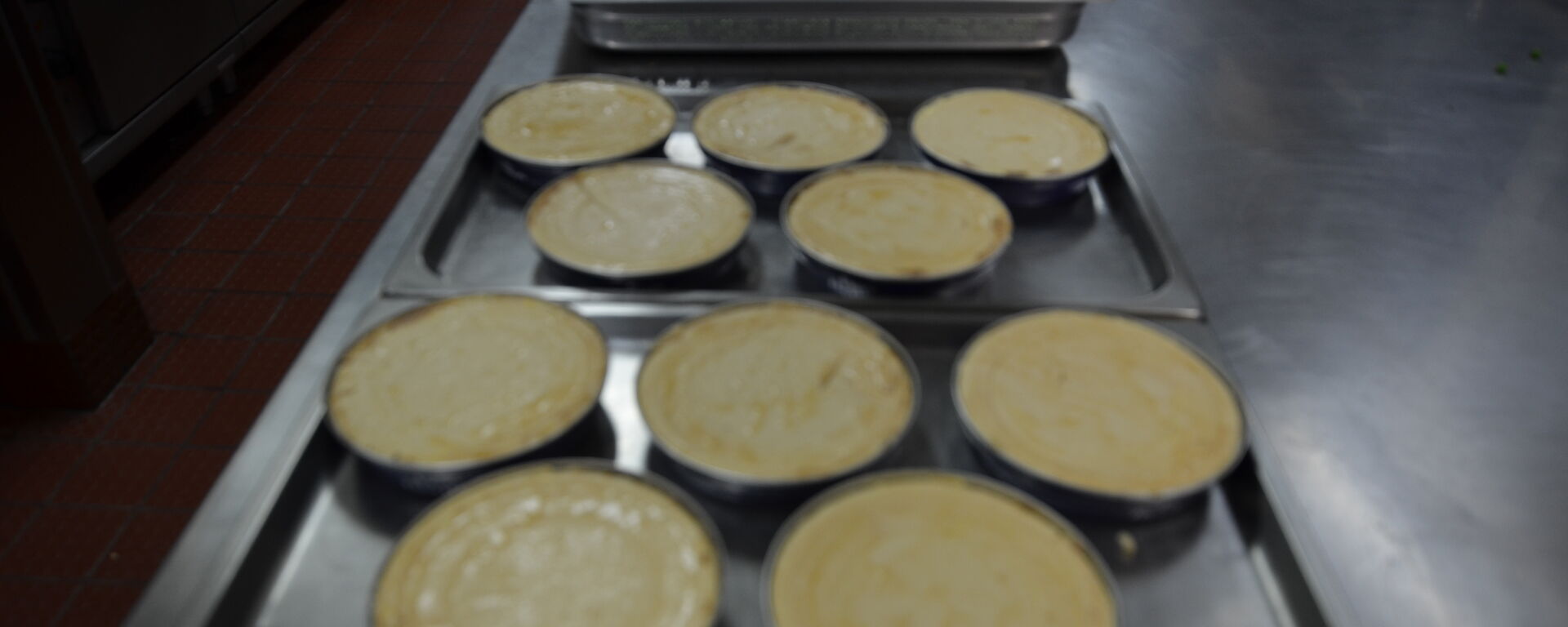 Pies before cooking in the Kitchen