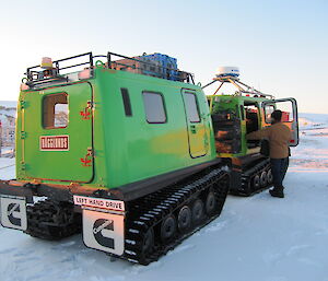 A Hägglunds ready for a trip