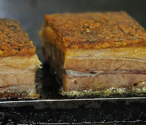 Slow cooked pork belly (20 hours!) with lovely crunchy top