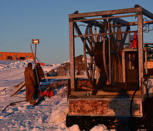 The hose reel used to complete the midwinter refuelling at Casey