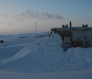 Recreation hut and Hägglunds at the old Wilkes station, near Casey station