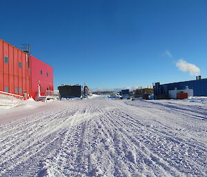 A view of Casey in teh sun during the 2014 winter