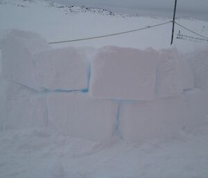 Another attempt at a home made igloo, with limited success